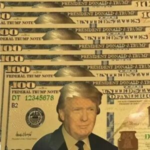 Novelty Gold Banknote Set